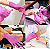 LUVA NITRILICA ROSA TAM XP 10UNID - Imagem 1