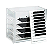 LASH BOX ACRILICA ORGANIZADORA DE CILIOS 5 PLACAS BRANCA - Imagem 1