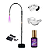 KIT LED SYSTEM LUMINARIA LED UV + ADESIVO MYSTIQUE LED + LED + PADS PRETO - Imagem 1
