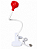 LANTERNA UV/LED FLOR - RED - Imagem 1