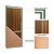 Folha de Porta Sarrfeada Curupixa 210x92 Quadro MDF Ultra - Imagem 2