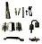Kit Porta Camarao Amescla 72x210 MONTADA Batente Pinus 9cm - Imagem 3