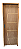 Kit Porta Frisada Decorativa 210x72 MONTADA Batente pinus 11cm - Imagem 1