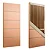 Folha de Porta HDF Curupixa com Friso Decorativo 72x210 cm - Imagem 1