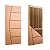 Folha de Porta HDF Curupixa com Friso Decorativo 82x210 cm - Imagem 1