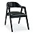 Cadeira Olívia (Preto Ebanizado F517 C517 B517) - Imagem 1