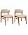 Kit 2 Cadeiras Charlotte (Amêndoa 553  / Debrum 549) - Imagem 1
