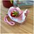 Bolsa Carteiro Strawberry Infantil em Crochê Rosa Feito à Mão - Imagem 5
