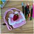 Bolsa Carteiro Strawberry Infantil em Crochê Rosa Feito à Mão - Imagem 4