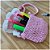 Bolsa Carteiro Strawberry Infantil em Crochê Rosa Feito à Mão - Imagem 3