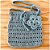 Bolsa de Crochê Azul com Flor Decorativa – Artesanal e Delicada - Imagem 1
