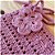 Bolsa Rosê em Crochê com Flor Decorativa e Alça Transversal - Imagem 3