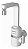 Torneira Slim 4T 220V 5500W Preta Parede HYDRA CORONA - Imagem 3