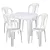 MESA PLAST. BRANCA 72X72 QUADR VENEZA DOLFIN(5403) - Imagem 3
