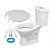 Bacia com Caixa Acoplada + Assento + kit inst Modelo DIVA - ONIX - Imagem 1
