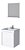 Kit toucador de banheiro, Madeira, Branco 40cm Modelo ONIX - Cozimax - Imagem 1