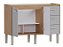 Gabinete Cozinha Madeira 1,20 metros Modelo IBIS na cor Jequitiba/Nude - Cozimax - Imagem 2
