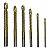 Kit 6 Brocas Espiral Corte Lateral Madeira Plástico Metal - Imagem 1