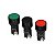 Kit 3 Botao Botoeira Pulsador 1NA 22mm Preto Vermelho Verde - Imagem 1