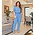 Conjunto Alfaiataria Feminino Casual Blusa e Calça em Linho 2 peças - Imagem 8