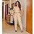 Conjunto Alfaiataria Feminino Casual Blusa e Calça em Linho 2 peças - Imagem 3