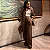 Conjunto de linho com algodão feminino primavera verão solto oversize - Imagem 2