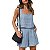 conjunto 2 peças shorts e blusa de linho - Imagem 1