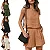 conjunto 2 peças shorts e blusa de linho - Imagem 9