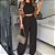 Conjunto Feminino em Alfaiataria Calça Pantalona e cropd de manga valora - Imagem 5