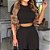Conjunto Feminino em Alfaiataria Calça Pantalona e cropd de manga valora - Imagem 17