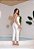 Conjunto Elegante de Blusa e Calça Branca - Imagem 1