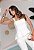 Conjunto Elegante de Blusa e Calça Branca - Imagem 3