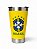 Copo Térmico Inox 473ml Brasil Personalizado | Mantém Gelado | Com Tampa e Abridor - Imagem 1