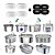 Embalagem com 4 Filtros de Carbono Ativado + 4 Filtros de Espuma para Fonte de Água Aço Inox NewPet - Imagem 2