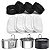 Embalagem com 4 Filtros de Carbono Ativado + 4 Filtros de Espuma para Fonte de Água Aço Inox NewPet - Imagem 1