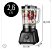 LIQUIDIFICADOR MULTILASER 2,6L TURBO 900W 127V PRETO 8 velocidades - Imagem 1