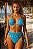 Encanto Turquesa - Cintura Alta Hot Pants - SL Luxury Beachwear - Imagem 1