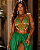 Verde Majesté - Coleção Aura Brasil - Cropped + Saia - SL Luxury Beachwear - Imagem 1