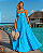 LIORA | Vestido Resort Plissado em Azul Turquesa | The SL Atelier - Imagem 8