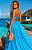 LIORA | Vestido Resort Plissado em Azul Turquesa | The SL Atelier - Imagem 5