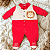Macacão de Bebê Menino - Vermelho com Gravatinha - Estampa Leão - Imagem 2