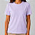 Blusa Lilás Lisa Básica Feminina Algodão - Imagem 1