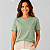 Blusa Verde Natureza Lisa Básica Feminina Algodão - Imagem 2