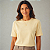 Blusa Amarelo Creme Lisa Básica Feminina Algodão - Imagem 2