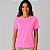 Blusa Rosa Lisa Florescente Básica Feminina Algodão - Imagem 2