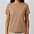 Blusa Nude Lisa Básica Feminina Algodão - Imagem 1
