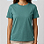 Blusa Verde Palmeira Lisa Básica Feminina Algodão - Imagem 1