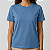 Blusa Azul Jeans Lisa Básica Feminina Algodão - Imagem 1
