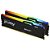 Memória RAM Kingston Fury Beast DDR5 32GB (2x16GB) 6000MHz RGB - Preto - Imagem 2