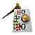 Cartão Natal “Ho Ho Ho” com Blister - Imagem 1